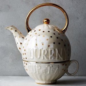 You’re My Cup Of Tea Anthropologie Tea Pot &Cup